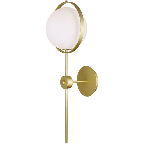 Da Vinci LED 10 inch Brass Wall Light