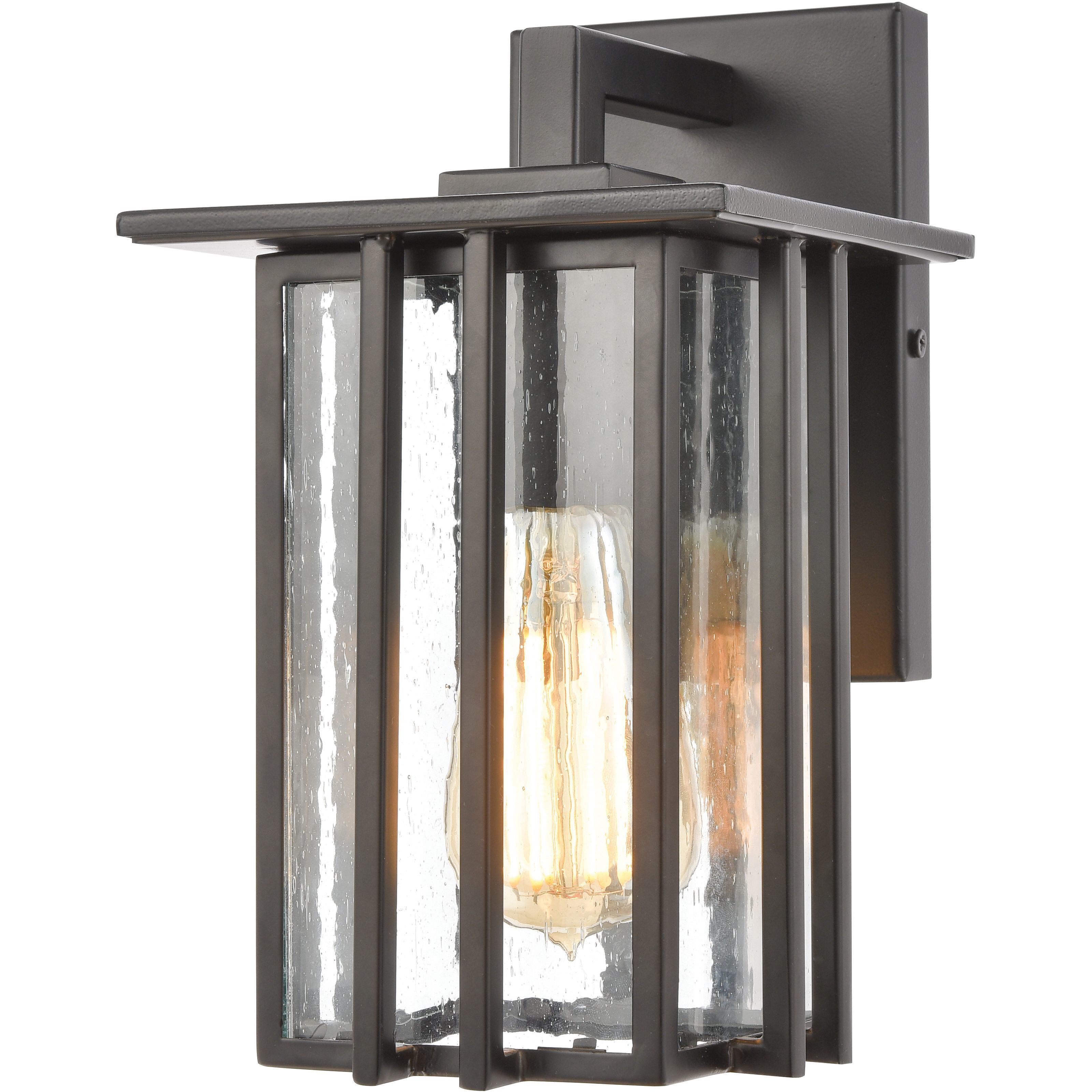 Radnor 1 Light 10 inch Matte Black Outdoor Wall Sconce