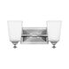 Baldwin 2 Light 13.75 inch Polished Nickel Bath Light Wall Light