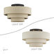 Bellingham 4 Light 21 inch Bronze Extra Large Semi-Flush Ceiling Light, Extra Large