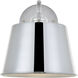 Nota 1 Light 8 inch Chrome Wall Sconce Wall Light