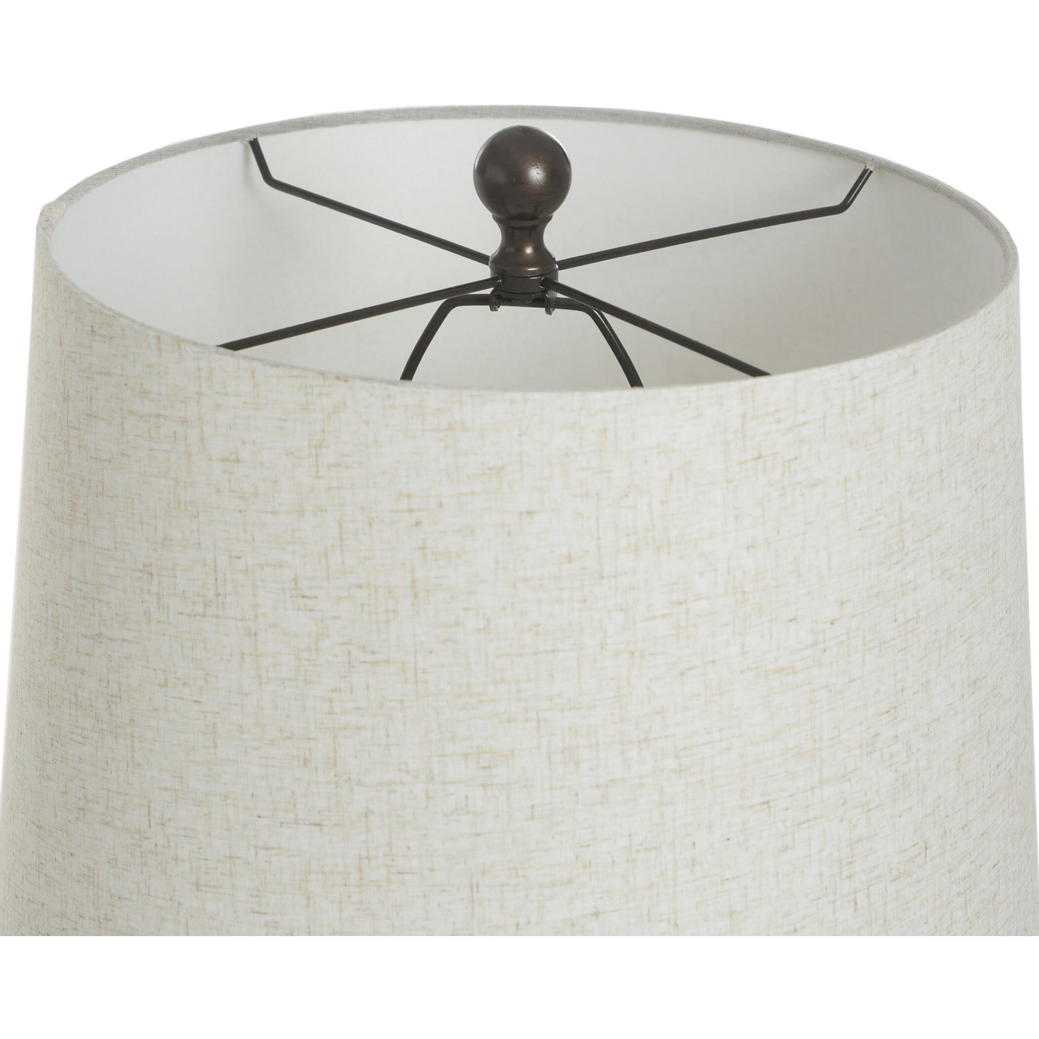 Roanoke 30.75 inch 150 watt Roanoke Brown and Heathered Cream Table Lamp Portable Light