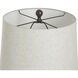 Roanoke 30.75 inch 150 watt Roanoke Brown and Heathered Cream Table Lamp Portable Light