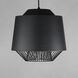 Phoenix LED 18.5 inch Black and Gold Single Pendant Ceiling Light in Black/Gold