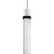 Zigrina 1 Light 5.13 inch Matte White with Satin Brushed Black Pendant Ceiling Light