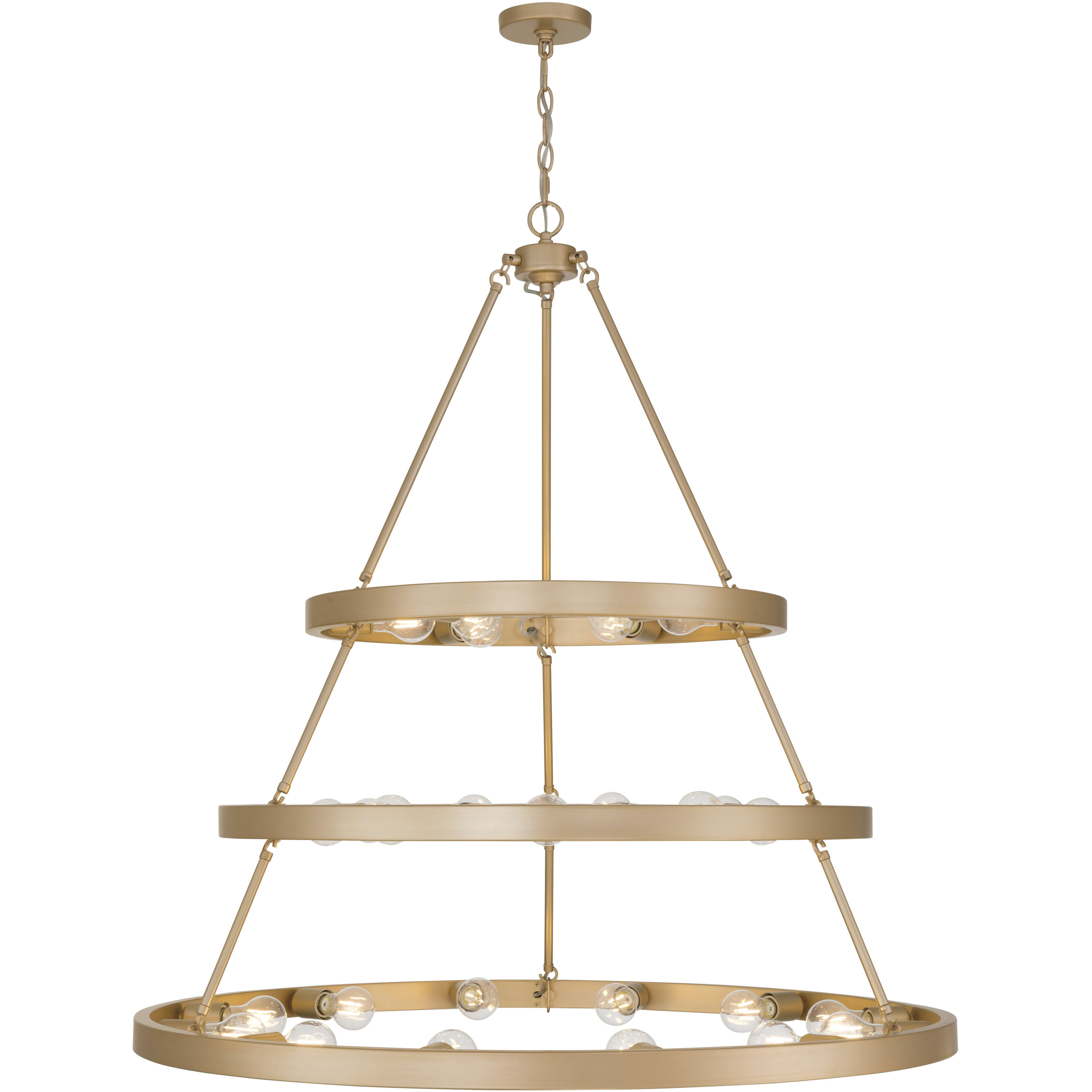 Castile 27 Light 40 inch French Gold Chandelier Ceiling Light