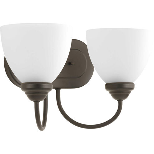 Heart 2 Light 13.69 inch Antique Bronze Bath Vanity Wall Light
