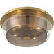Kiruna 4 Light 17 inch Legacy Brass Flush Mount Ceiling Light