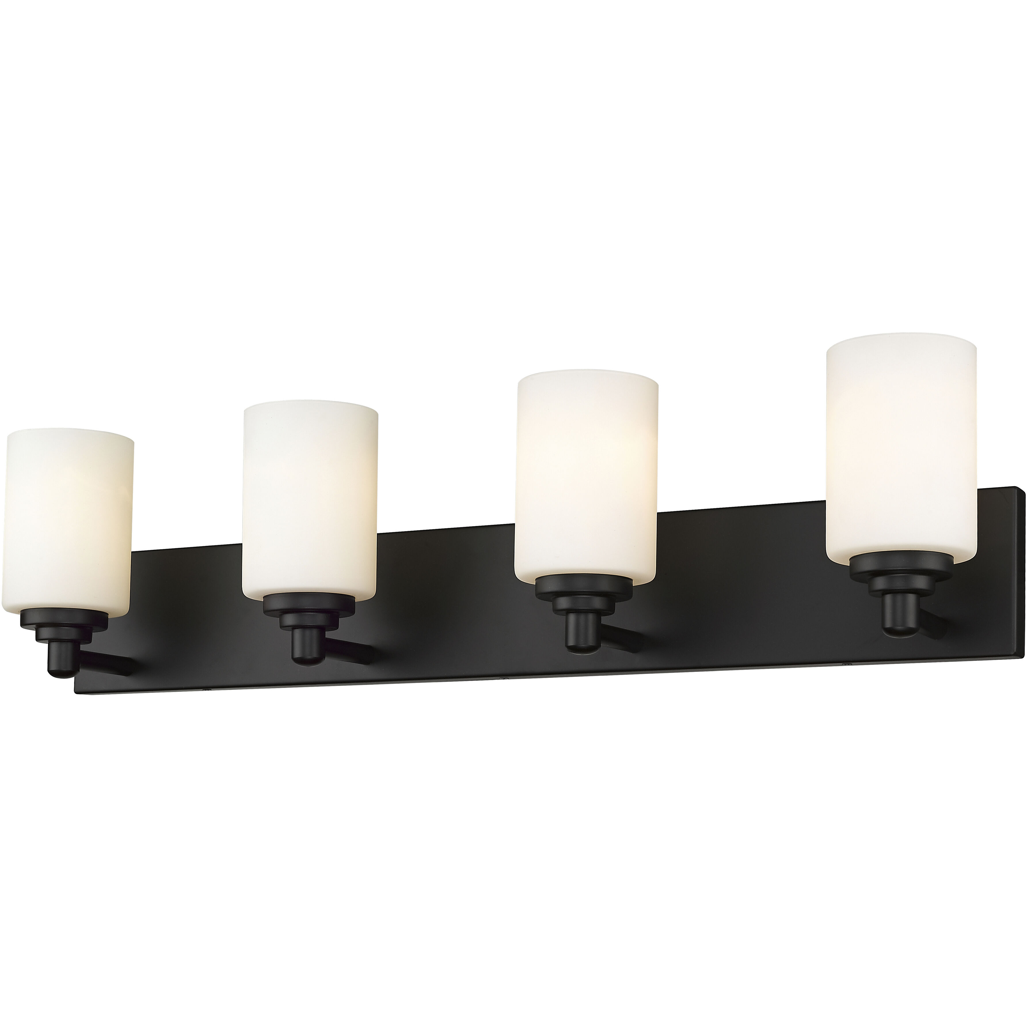 Soledad 4 Light 31.5 inch Matte Black Vanity Wall Light
