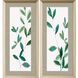 Florals Collection Extruded Poly Modern In Warm Silver Framed Art