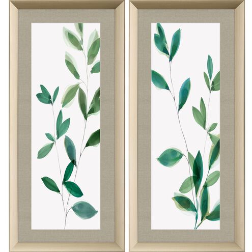 Florals Collection Extruded Poly Modern In Warm Silver Framed Art