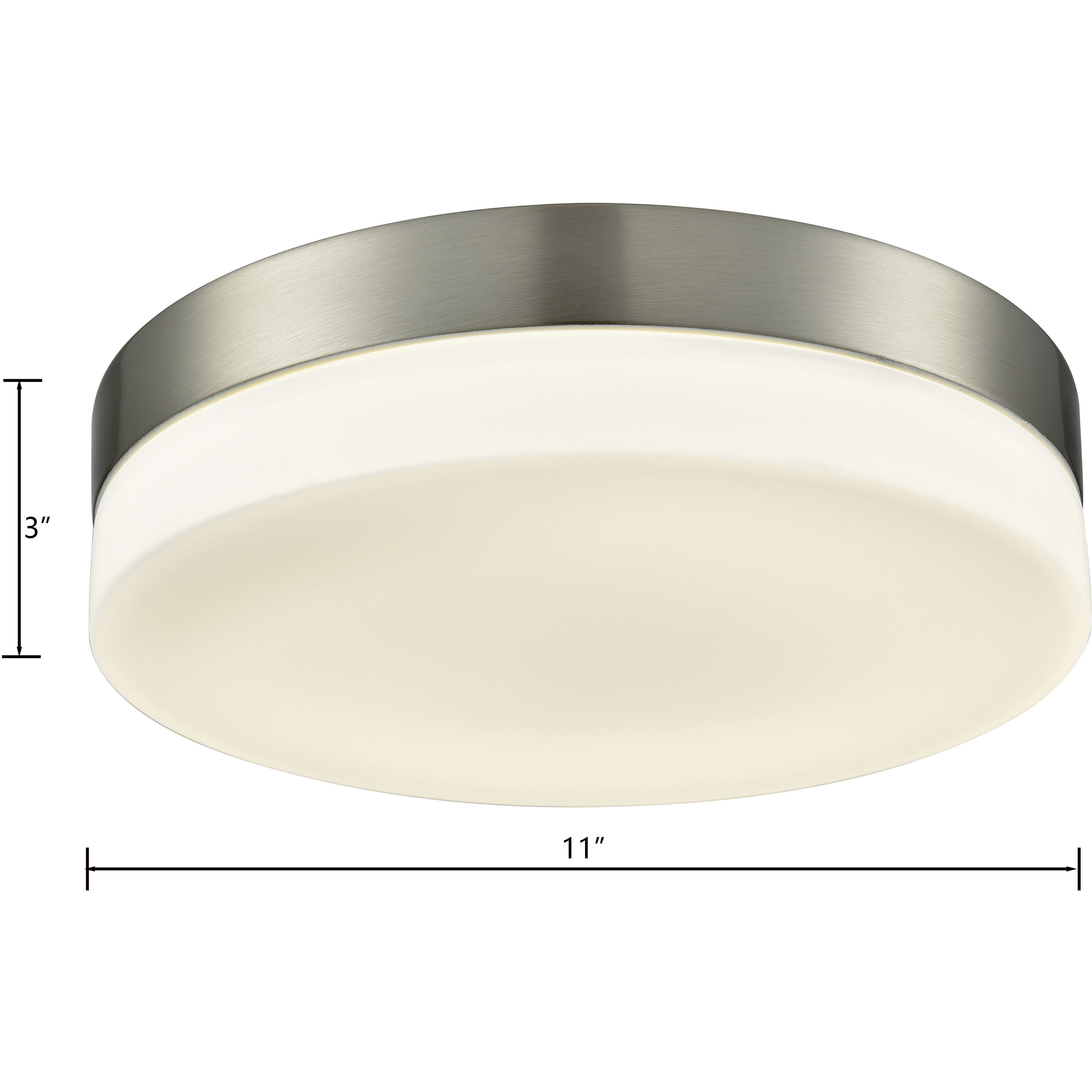 Holmby LED 11 inch Satin Nickel Flush Mount Ceiling Light