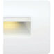 Hardy Island Luna 120v 4.00 watt Satin White Landscape Step Light in 2700K, Horizontal