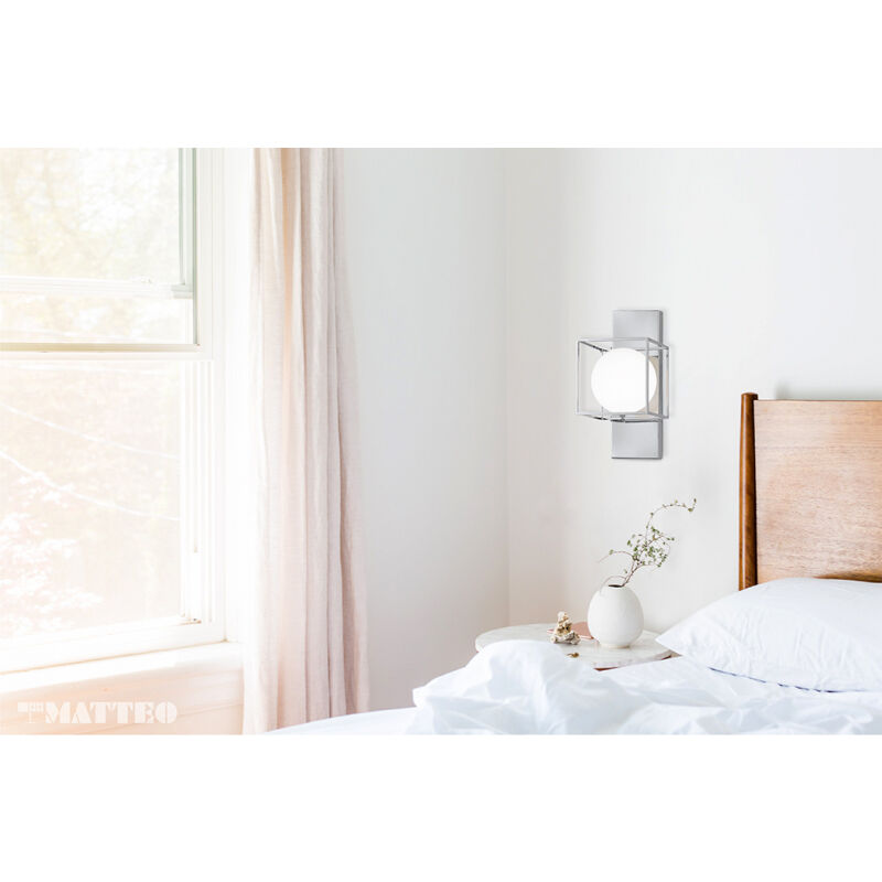 Squircle 1 Light 6.75 inch Chrome Wall Sconce Wall Light