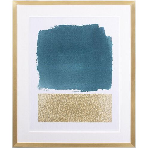 Abstract Collection Teal Framed Art