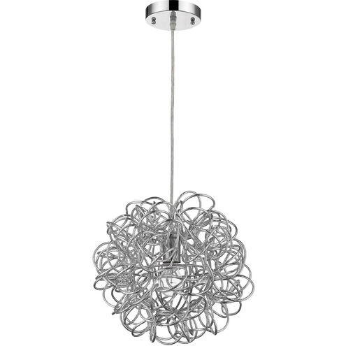 Mingle 1 Light 12 inch Polished Chrome Pendant Ceiling Light