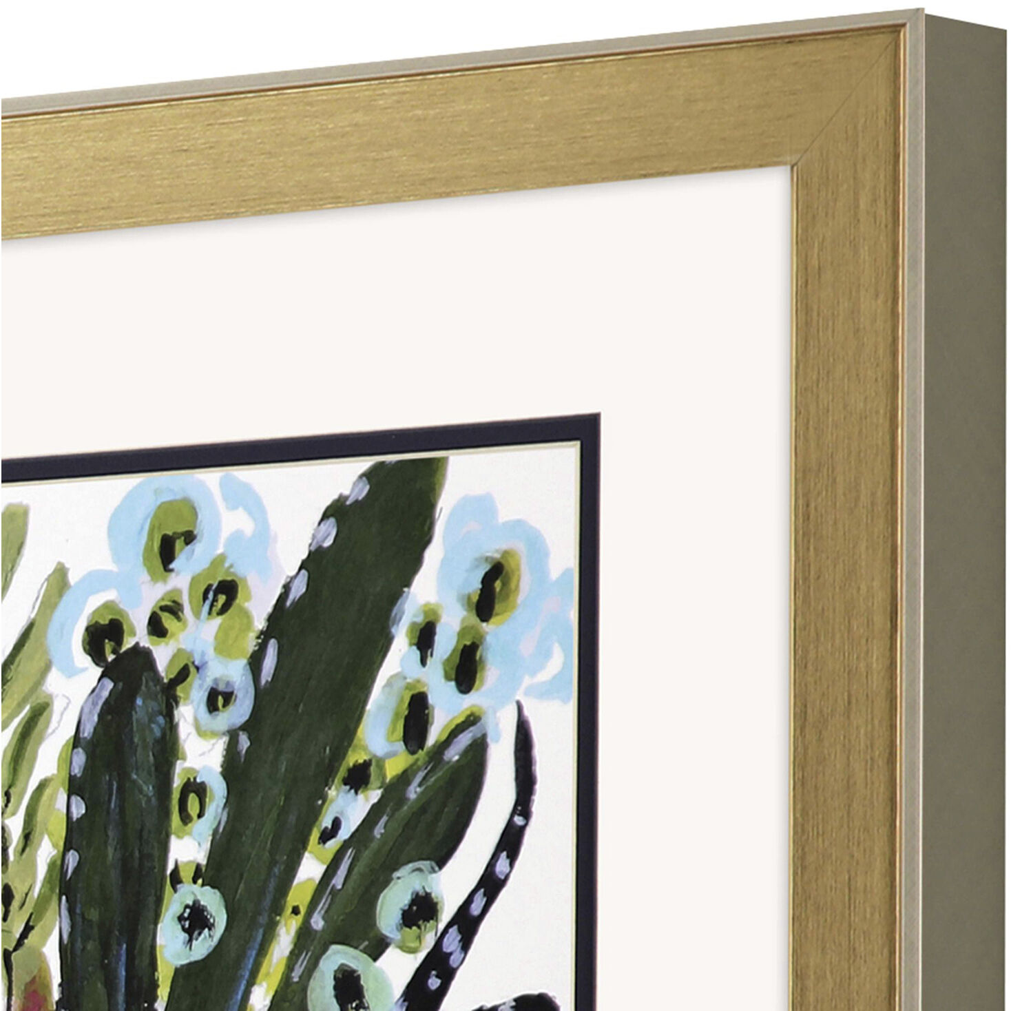 Succulent Garden Blue and Green Framed Art, Propac
