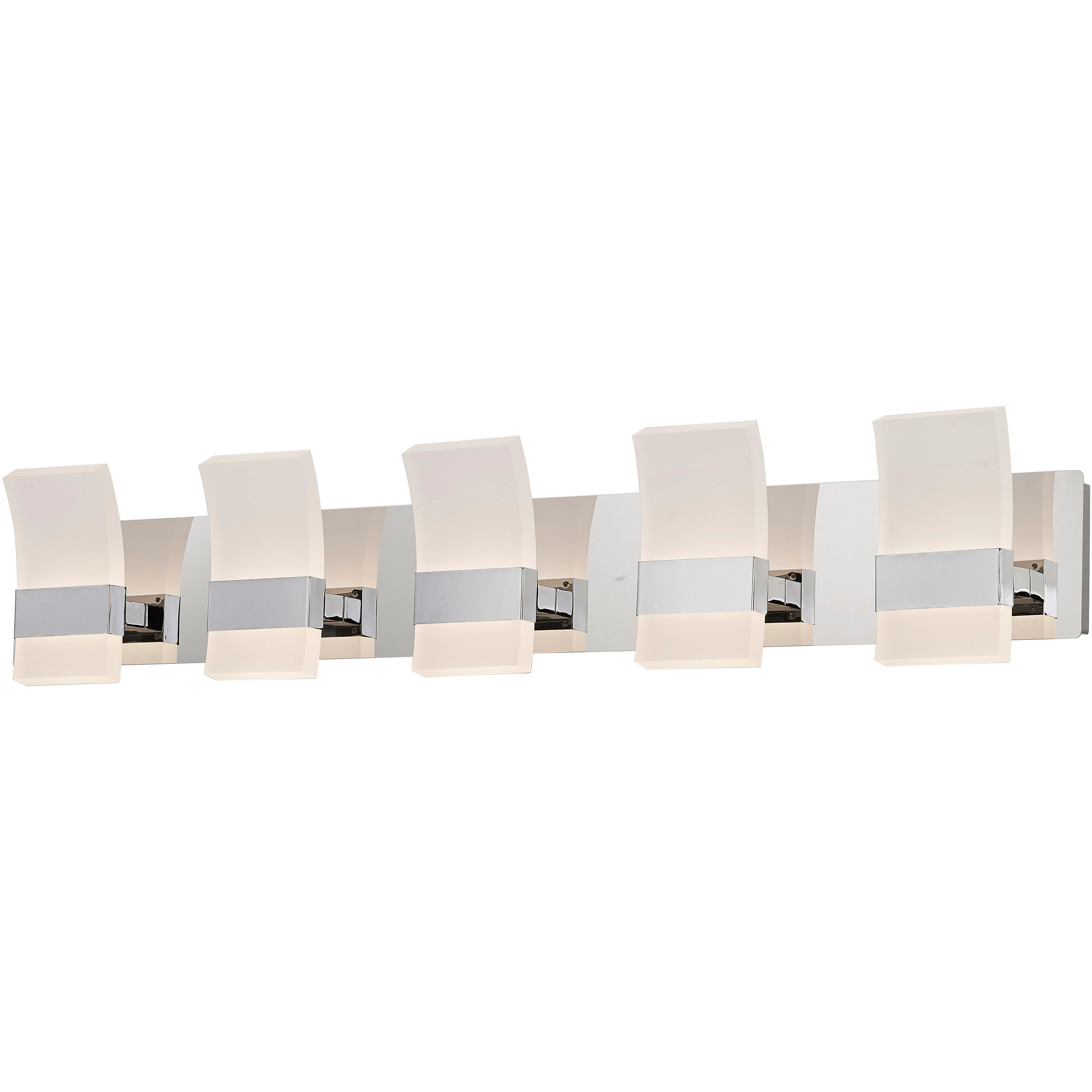 Fang LED 39.6 inch Chrome Bath Vanity Light Wall Light