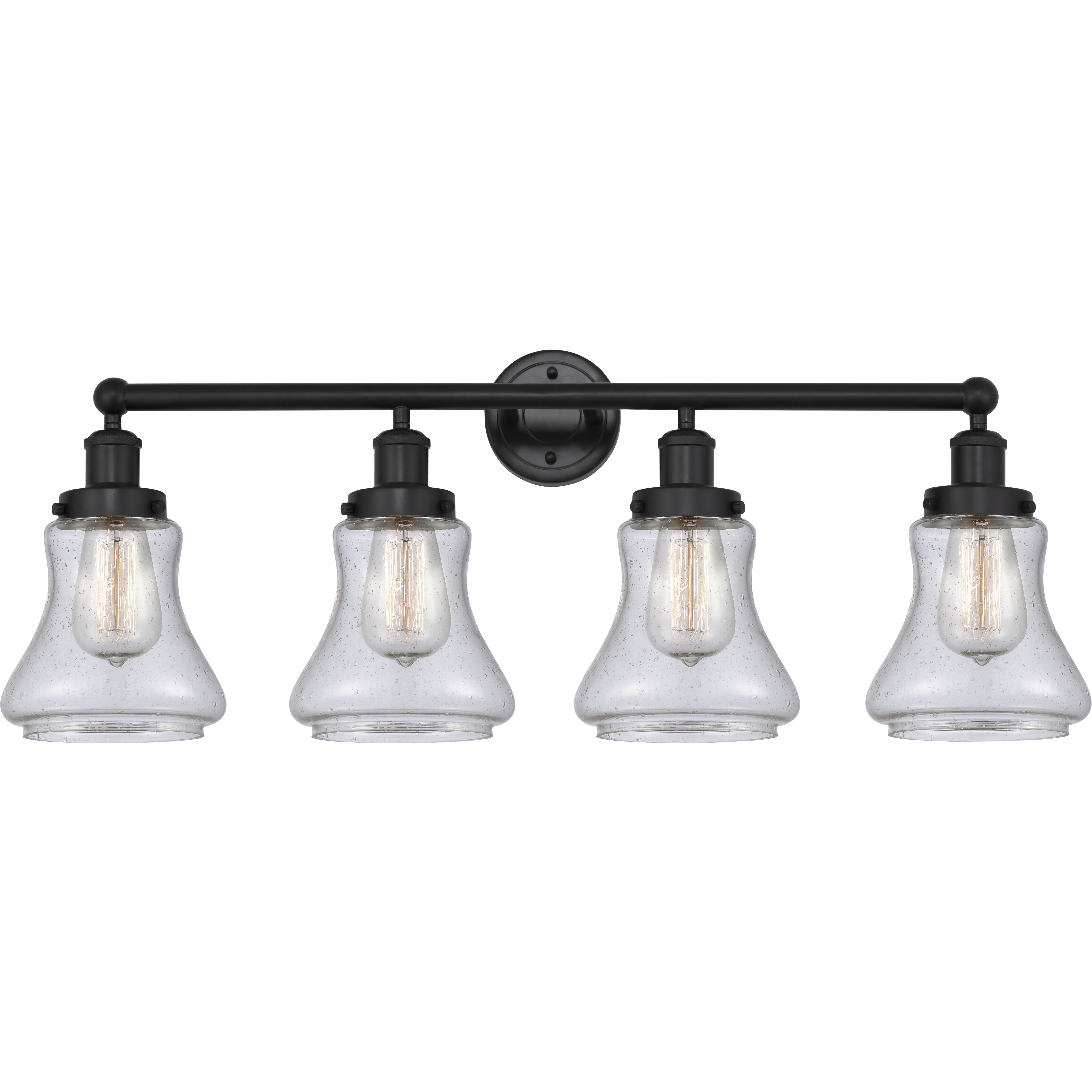 Bellmont 4 Light 33.5 inch Matte Black Bath Vanity Light Wall Light