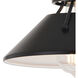 Canton LED 8.75 inch Black and Matte White Wall Light in 1