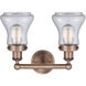 Bellmont 2 Light 15.5 inch Antique Copper Bath Vanity Light Wall Light in Clear