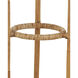 Triptych 70.5 inch 40 watt Natural Rattan/Satin Black Floor Lamp Portable Light