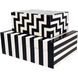 Allegra 6 X 4 inch Black and White Boxes