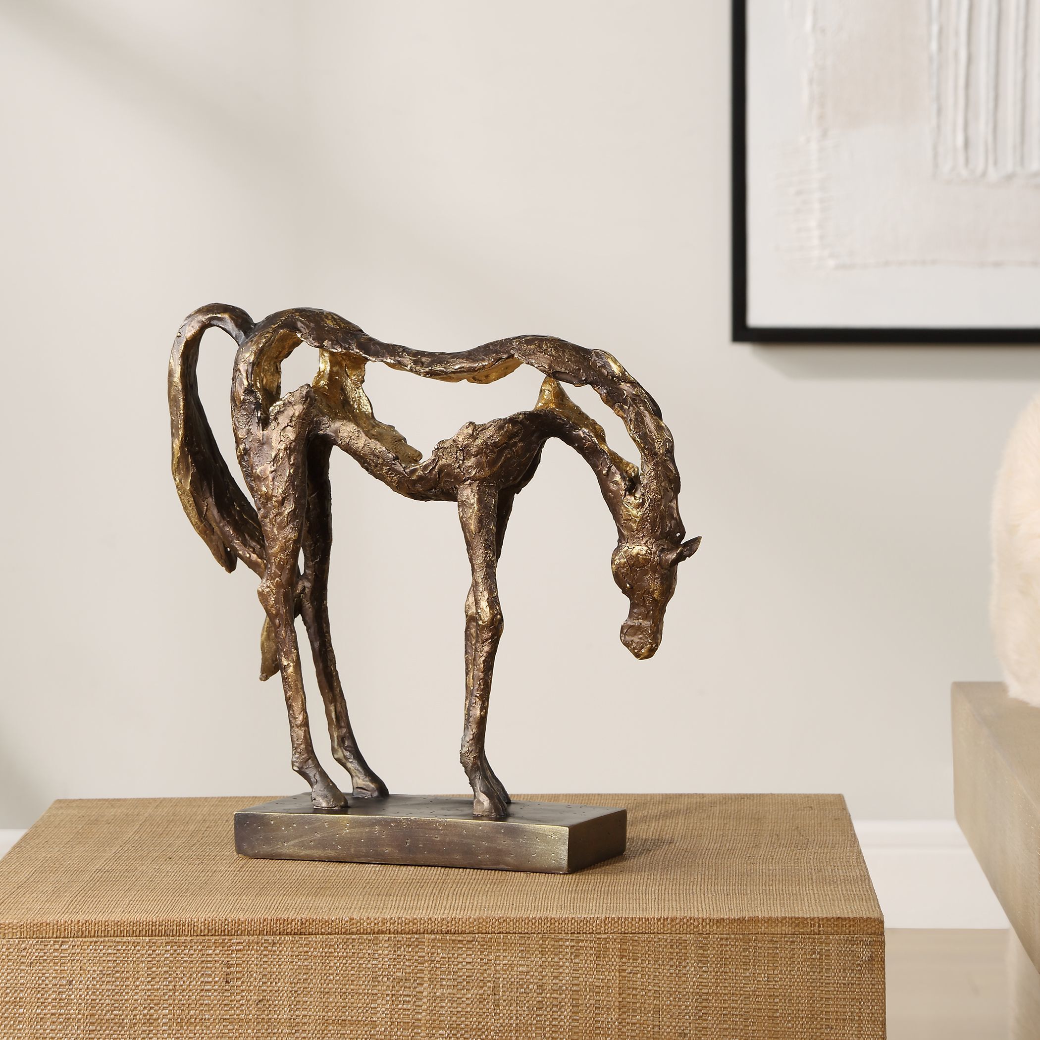 Openly Grazing 13 X 13 inch Sculpture