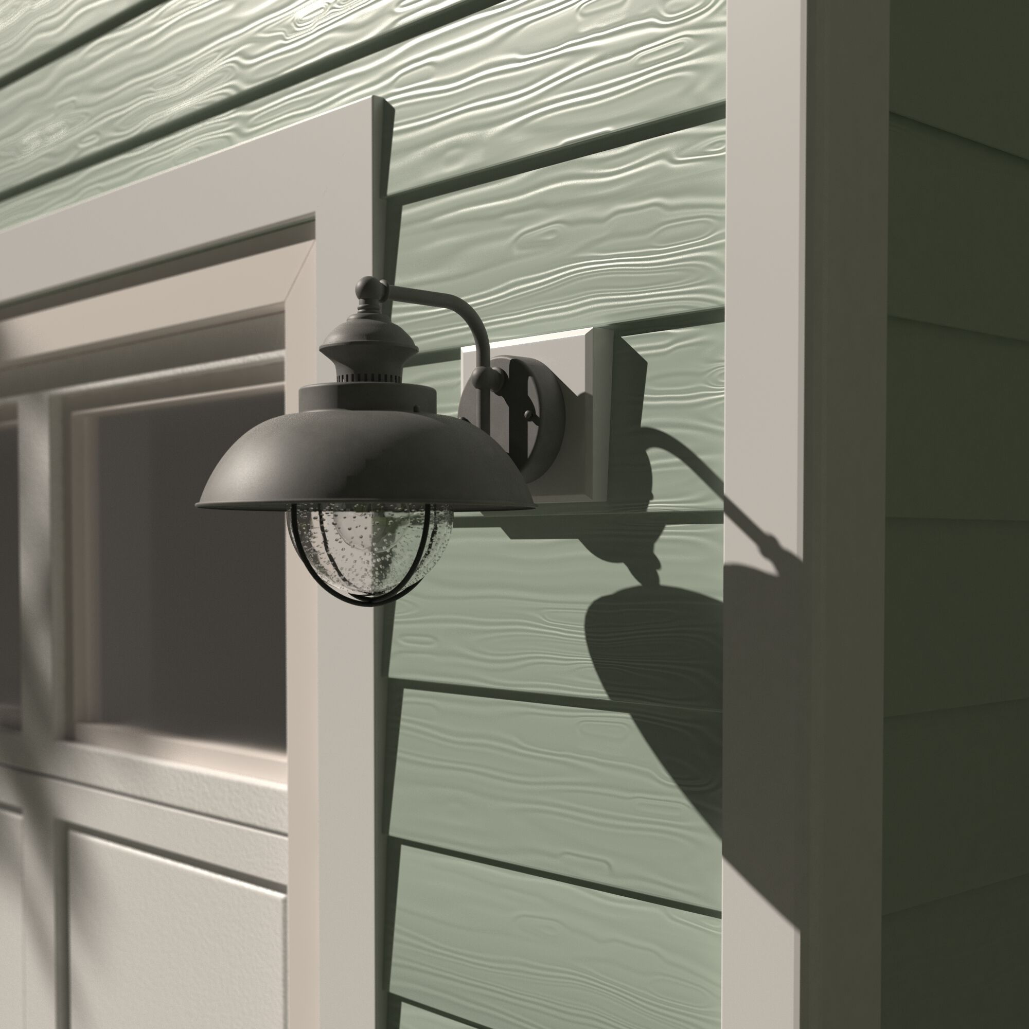 Harwich LED 10.25 inch Textured Gray Outdoor Wall