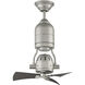 Bellows Uno 18 inch Painted Nickel with Greywood Blades Ceiling Fan