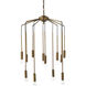 Cascade 12 Light 26 inch Antique Brass Pendant Ceiling Light