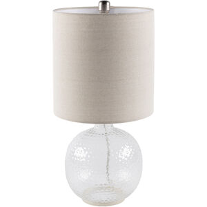 Nereus 21 inch 60 watt Light Grey Table Lamp Portable Light