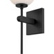 Coretta 1 Light 6 inch Matte Black Indoor Wall Sconce Wall Light