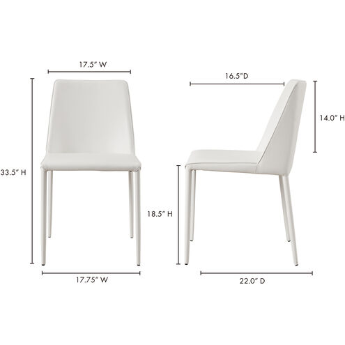 Nora White Dining Chair