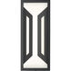 Banff LED 12 inch Sand Black Outdoor Wall Light in Soft Sand Black