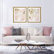 Gold Planet Pink and Metallic Framed Art