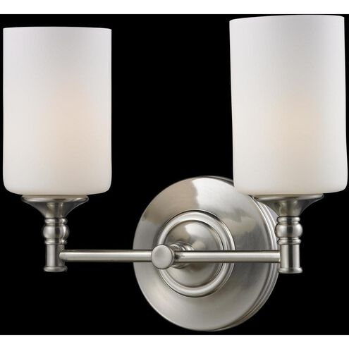 Cannondale 2 Light 13 inch Brushed Nickel Vanity Wall Light