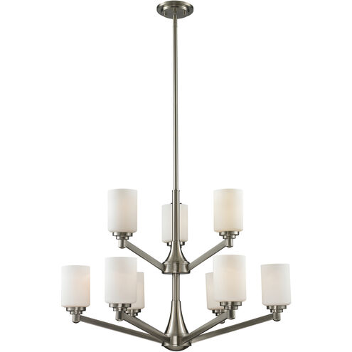 Montego 9 Light 31.13 inch Brushed Nickel Chandelier Ceiling Light