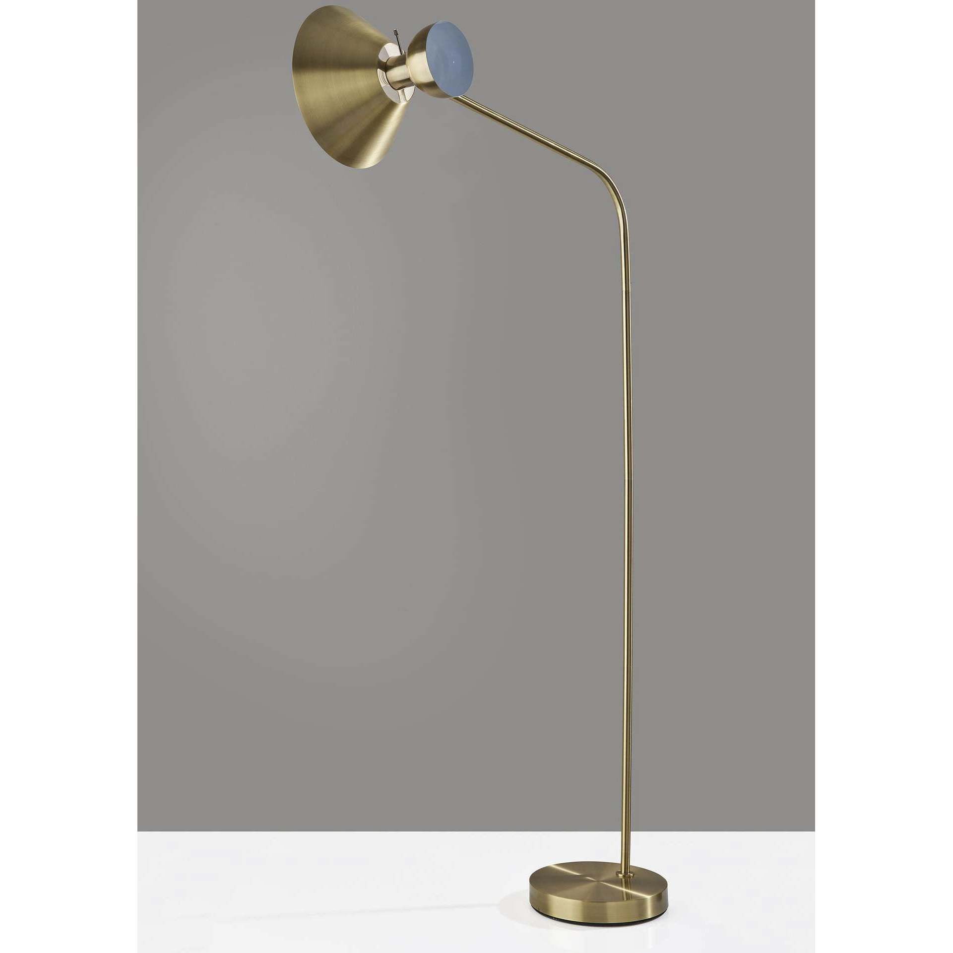 Duke 67.5 inch 100.00 watt Antique Brass Floor Lamp Portable Light