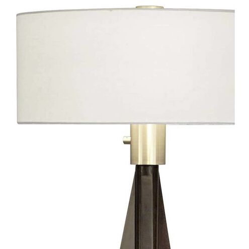 Tripod 58 inch 60.00 watt Pecan and Brushed Nickel Floor Lamp Portable Light