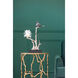 Sitting Bird on Branch Silver and Black Décor