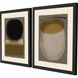 Abstract Collection Black Block Contemporary Framed Art