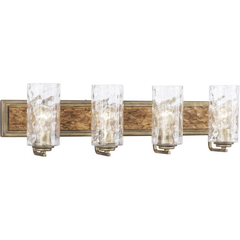Hammer Time 4 Light 33 inch Havana Gold/Cinnamon Bath Vanity Wall Light