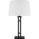 Haddon 26.38 inch 9 watt Aged Iron Table Lamp Portable Light
