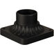 Bejamin 4 inch Textured Black Outdoor Post Head Adapter