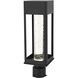 Amaris 1 Light 18 inch Black Outdoor Post Light