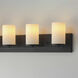 Lateral 5 Light 36 inch Black Bath Vanity Wall Light in Satin White
