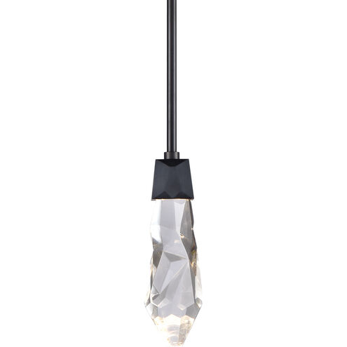 Angelus 1 Light 5.5 inch Satin Brushed Black Mini Pendant Ceiling Light