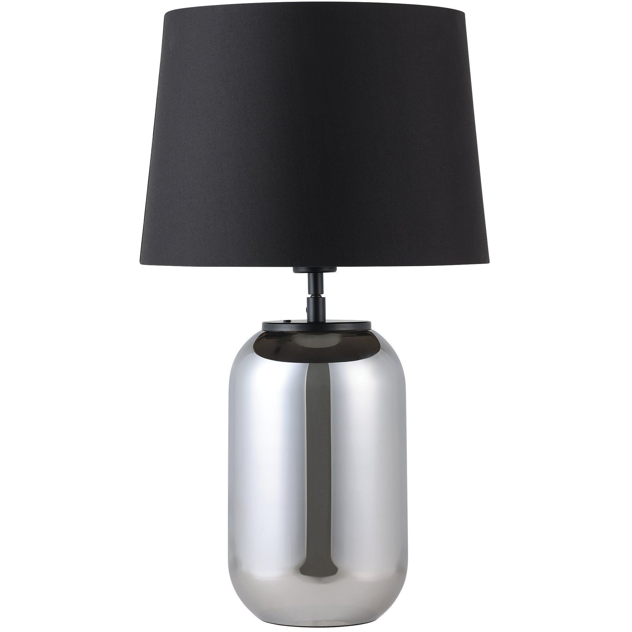 Cuite 23.78 inch 60 watt Chrome Smoked Table Lamp Portable Light