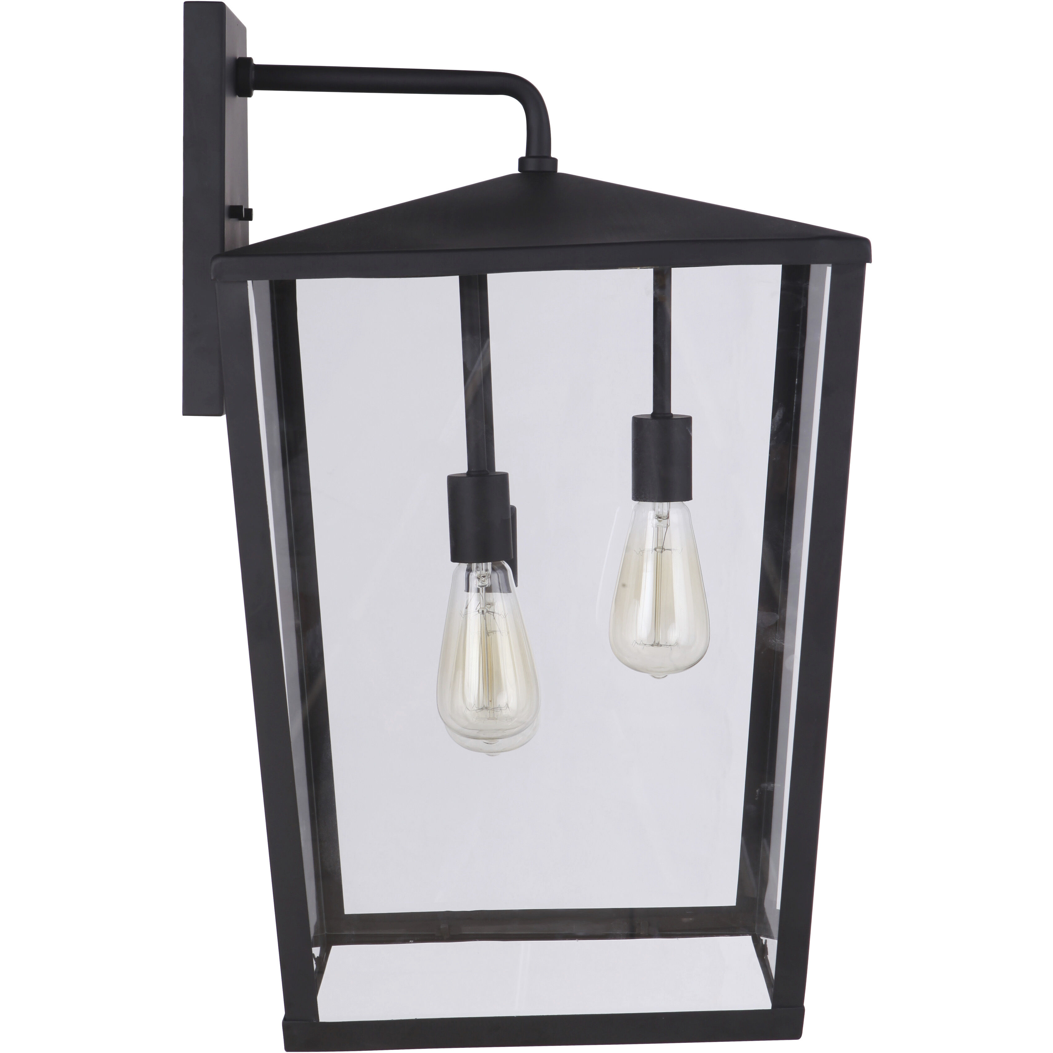 Olsen 3 Light 24 inch Midnight Outdoor Wall Lantern